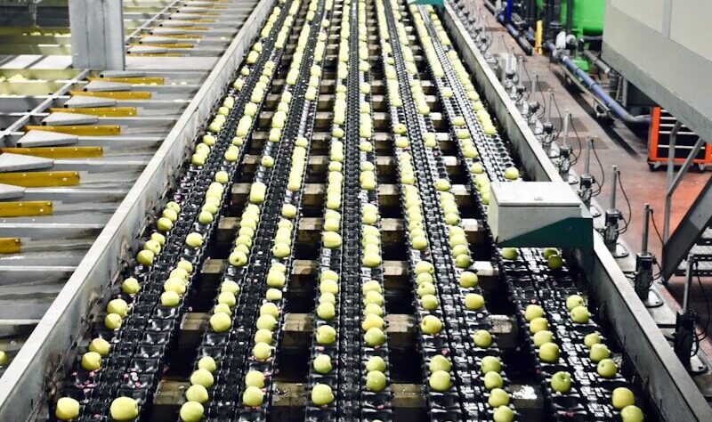 a large factory with many machines